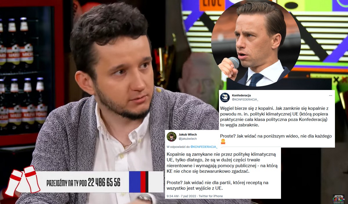 Konfederacja spiera się z Jakubem Wiechem, skąd się bierze węgiel i jego cena