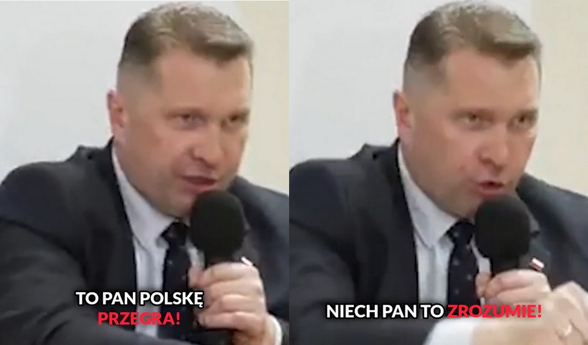 Przemysław Czarnek wyjaśnił rozczarowanemu wyborcy, że ma głosować na Nawrockiego i łaski nie robi