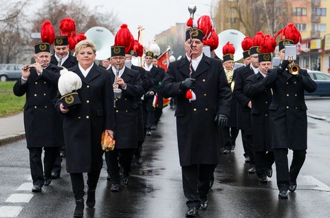 Na oficjalnych obchodach Barbórki w PGNiG wystąpił striptizer przebrany za policjanta