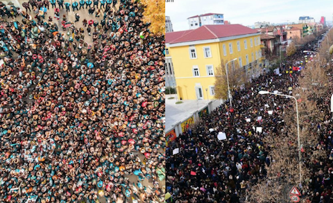 110 tysięcy studentów protestuje w Albanii. "To gniew całego kraju"