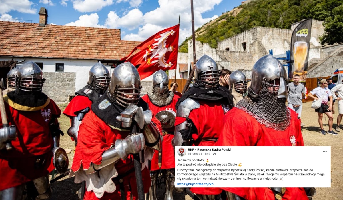 Polska reprezentacja rycerzy zbiera na wyjazd, chcą zawalczyć w mistrzostwach świata w Danii