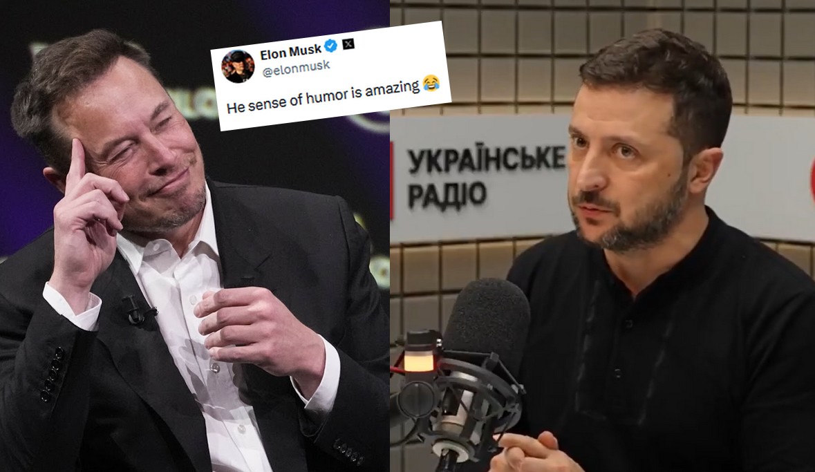 Musk śmieszkuje ze słów Zełenskiego o niepodległości Ukrainy: "niesamowite poczucie humoru"