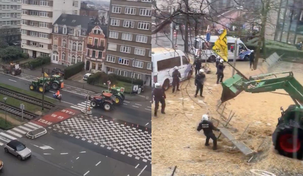 Belgia: trwa protest rolników, do stolicy wjechało kilkaset traktorów