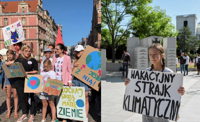13-letnia Inga kontynuuje wakacyjny strajk klimatyczny przed Sejmem