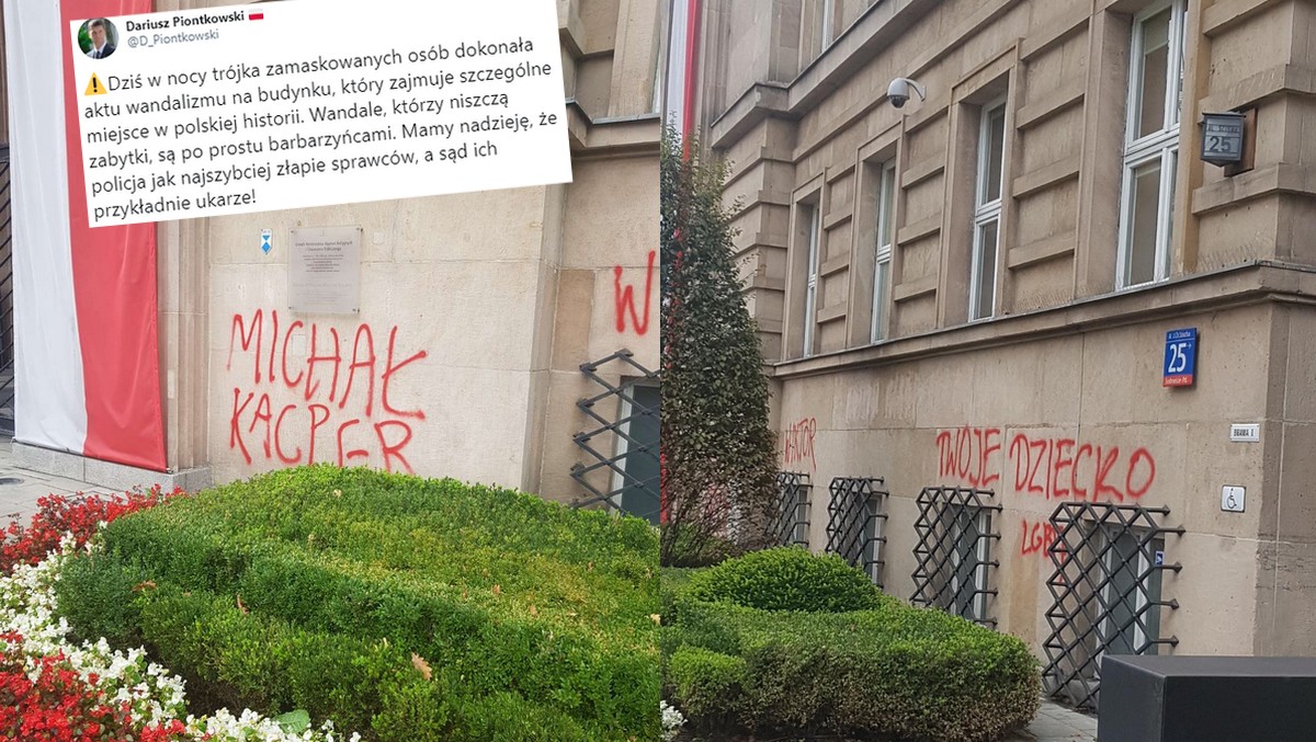 Na budynku ministerstwa edukacji nasprejowano imiona dzieci-samob*jców, minister potępia wandalizm