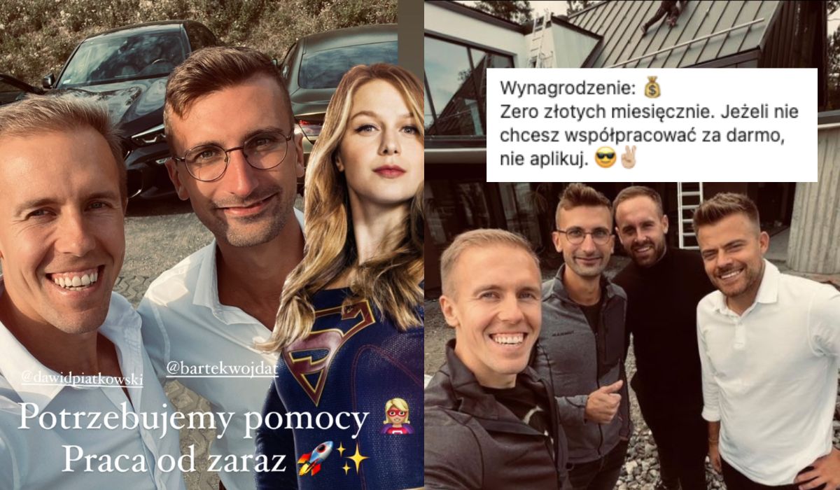 Trener rozwoju Dawid Piątkowski szuka asystentki zarządu za darmoszkę, płaci atmosferą i pomocą "w budowaniu marki"