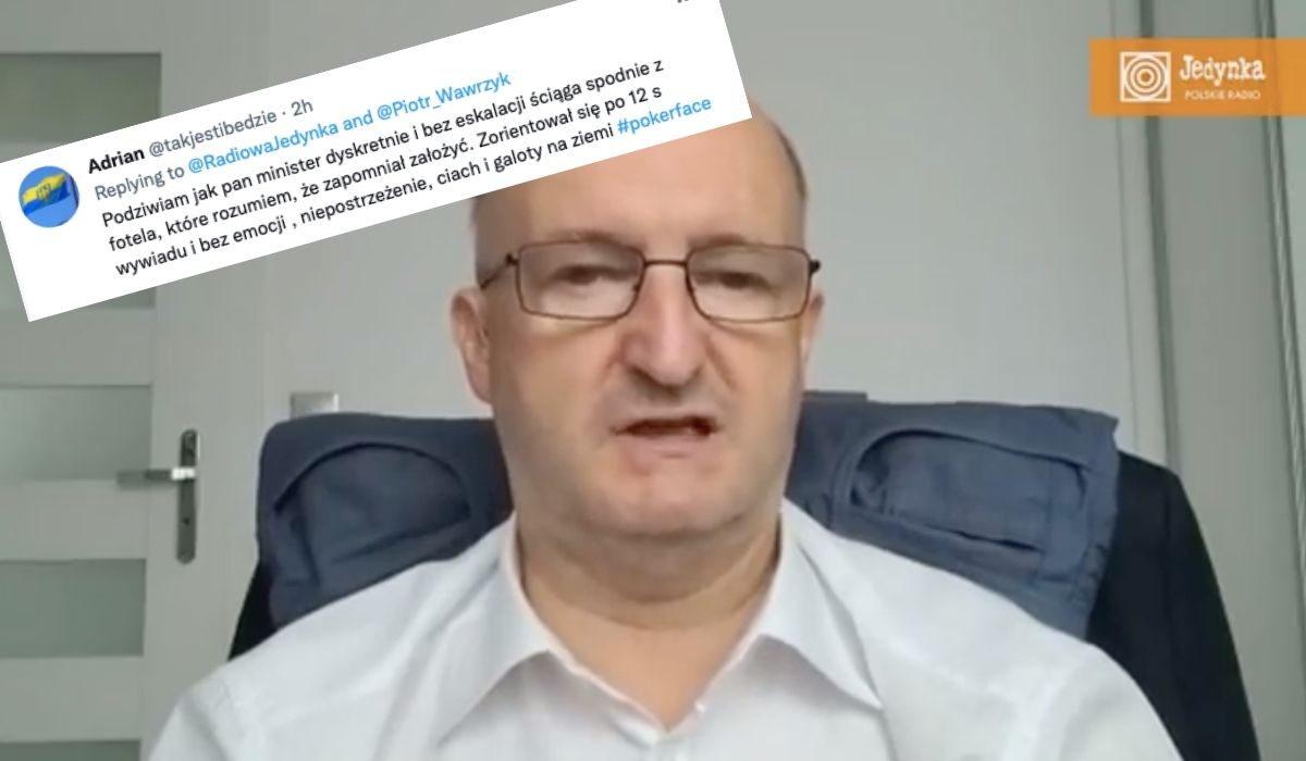 Wiceminister Wawrzyk udzielił wywiadu z gaciami na krześle, bo chyba trochę poniósł go home office