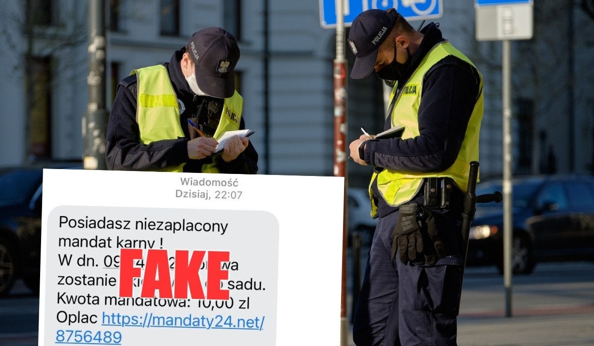 Oszuści wysyłają smsy o mandacie karnym, warto ostrzec bliskich