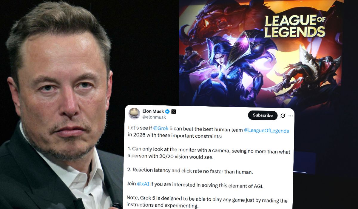 Elon Musk wyzywa największą drużynę e-sportową na pojedynek w League of Legends