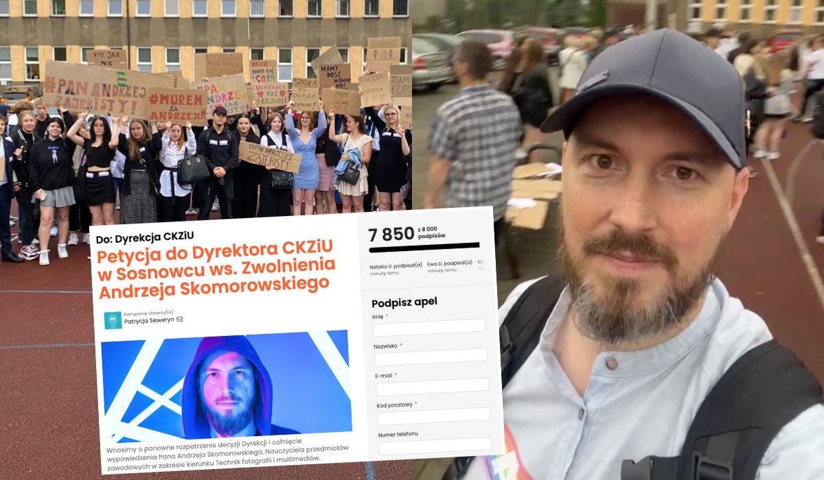 Sosnowiec: nauczyciel zwolniony za bycie zaje***stym, petycja o przywrócenie ma tysiące głosów