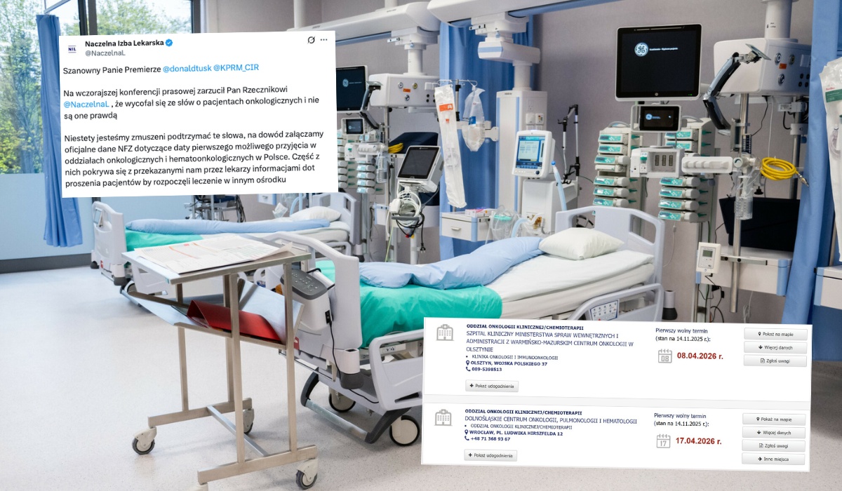 Naczelna Izba Lekarska o odsyłaniu pacjentów onkologicznych: "skala nie jest duża, ale nie zerowa"