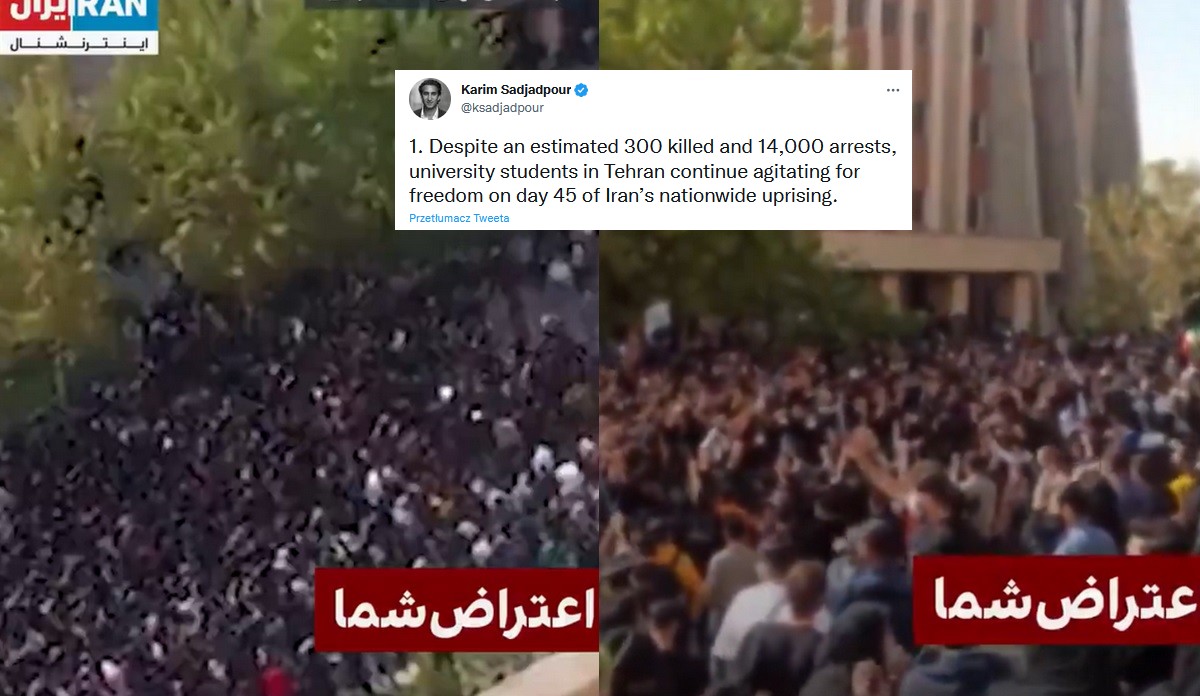 Iran: pomimo gróźb armii, protestujący wciąż wychodzą na ulice miast