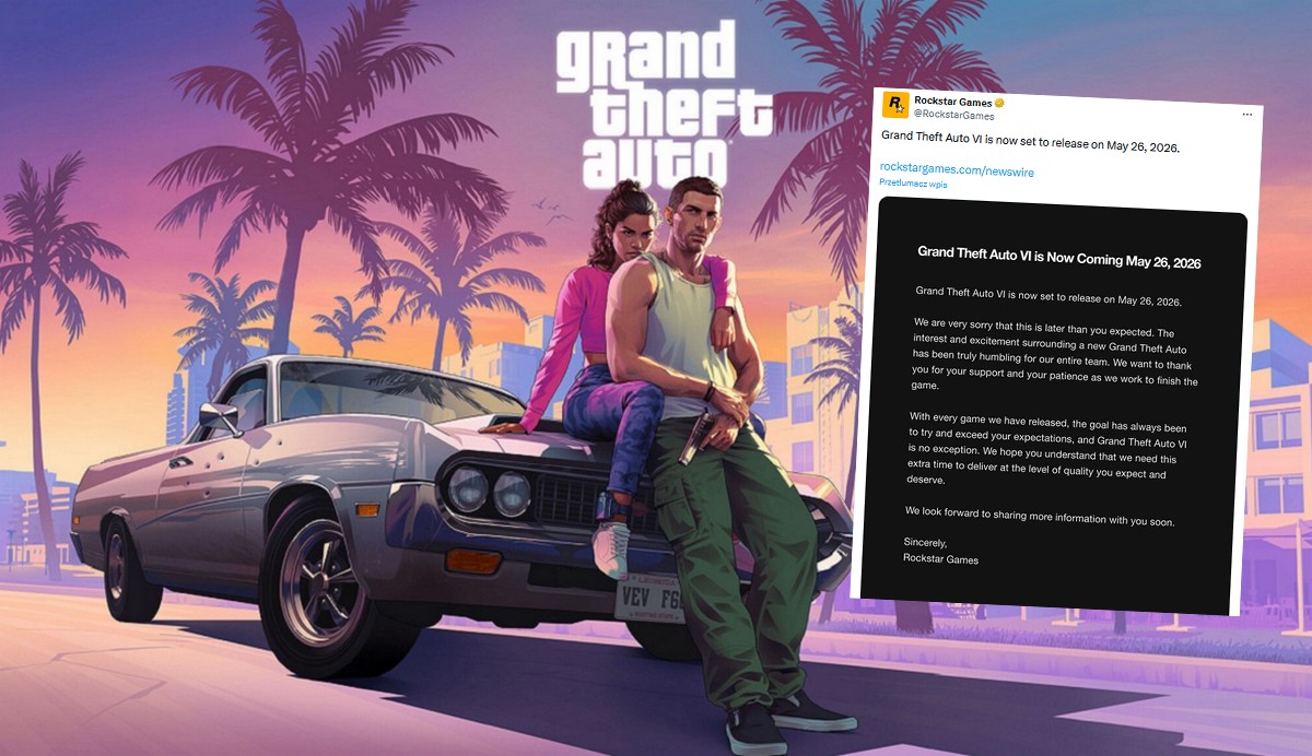 GTA VI przełożone na maj 2026 roku