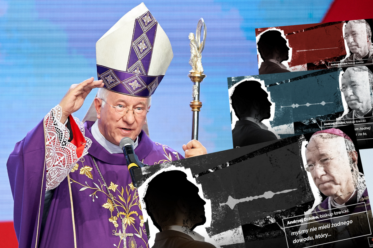 Taśmy Oko.press: biskup Dziuba przyznał, że cała kuria ukrywała pe*ofila