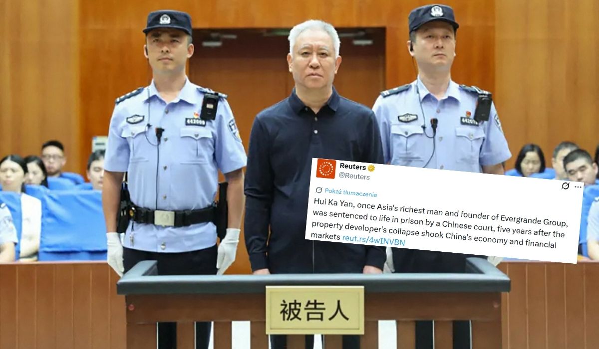 Chiny: deweloper odpowiedzialny ze Evergrande i zadłużenia skazany na dożywocie