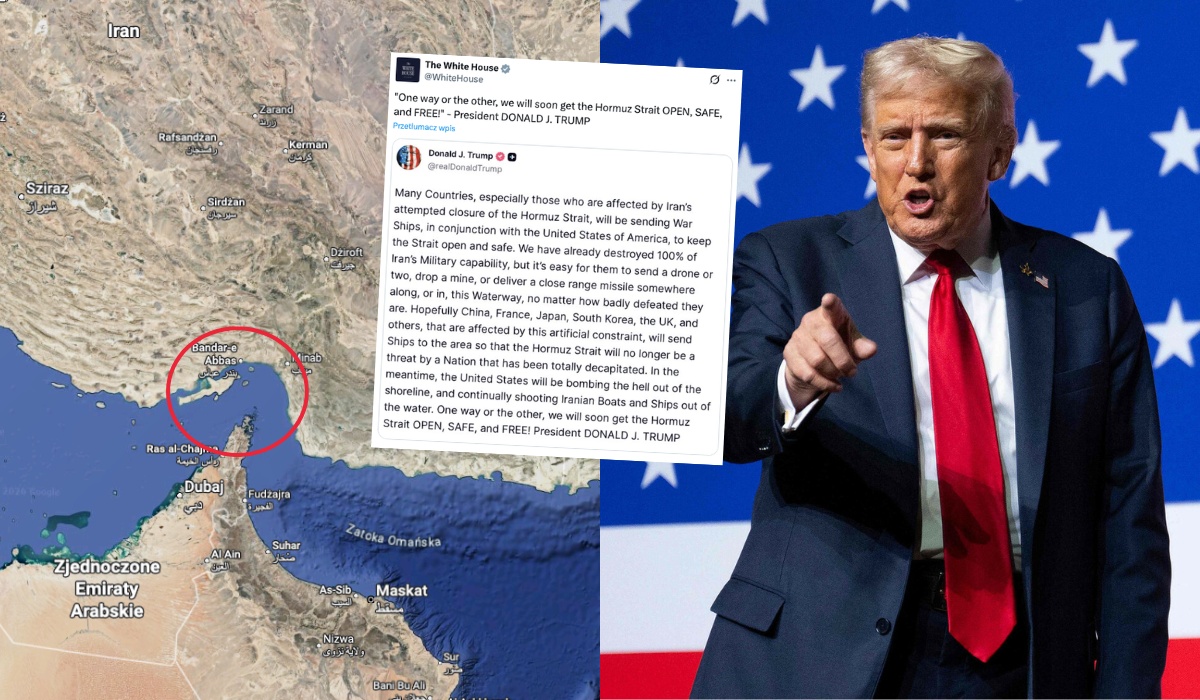  Trump grozi NATO, że jeśli nie dostanie pomocy w sprawie cieśniny Ormuz, to będzie źle