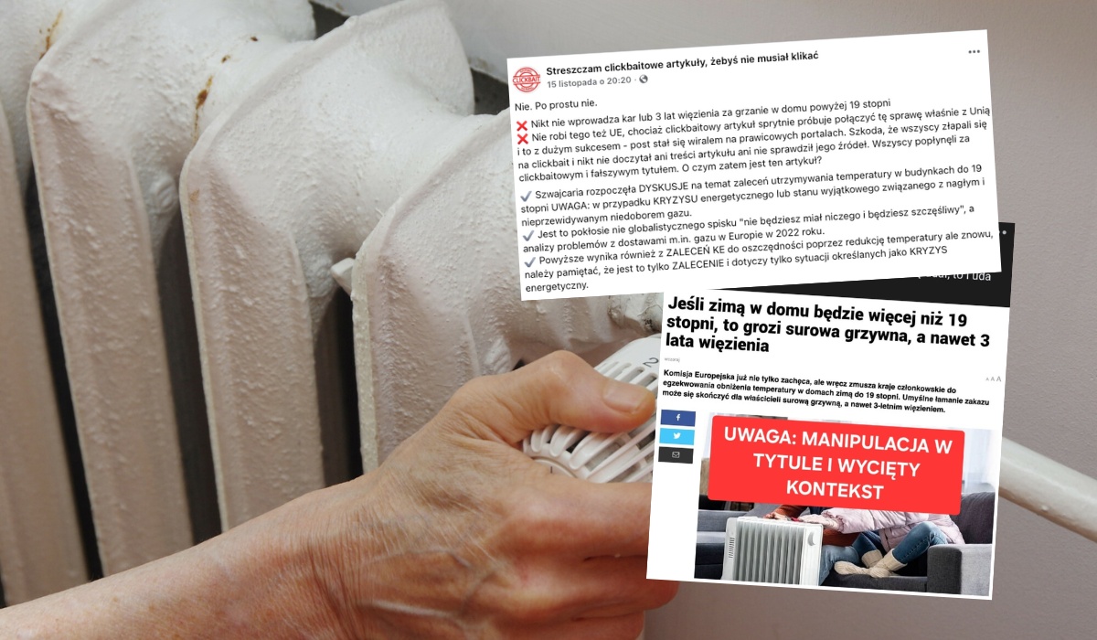 Internetem wstrząsnął fejk, że UE będzie karała za zbyt wysoką temperaturę w domu