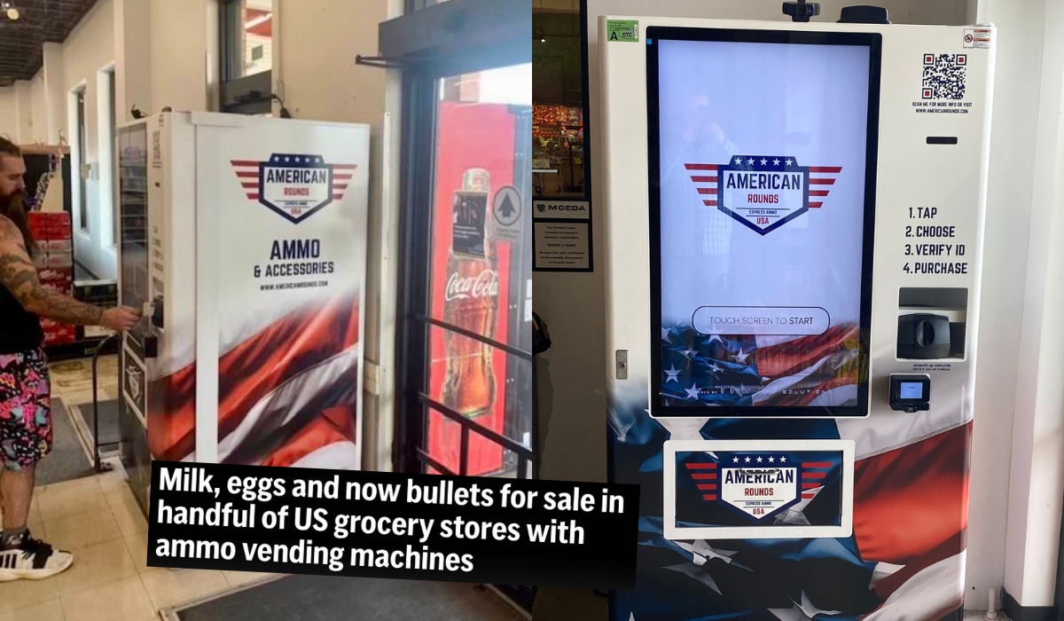 USA: sklepy wprowadziły automaty jak do sprzedaży coli, ale z amunicją