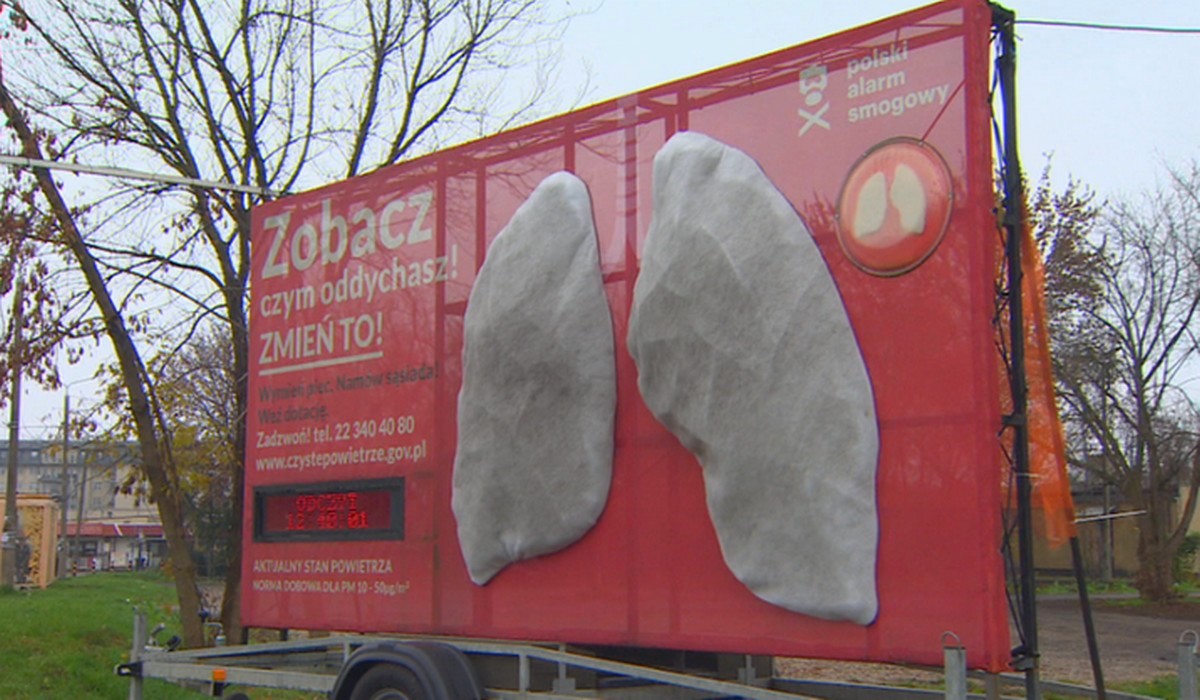 Ruszyła kampania "Zobacz, czym oddychasz": w 63 miejscach Polski staną mobilne płuca
