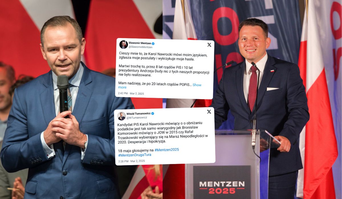 Mentzen: cieszy mnie to, że Karol Nawrocki mówi moim językiem