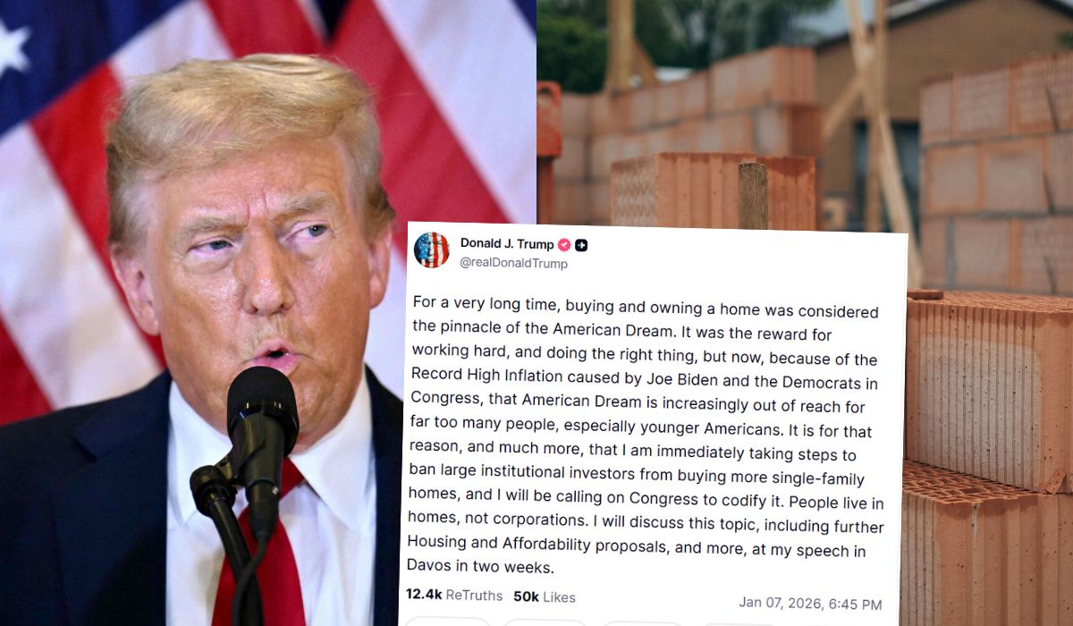 Donald Trump nagle z lewicowym przekazem: "w domach mieszkają ludzie, a nie korporacje"