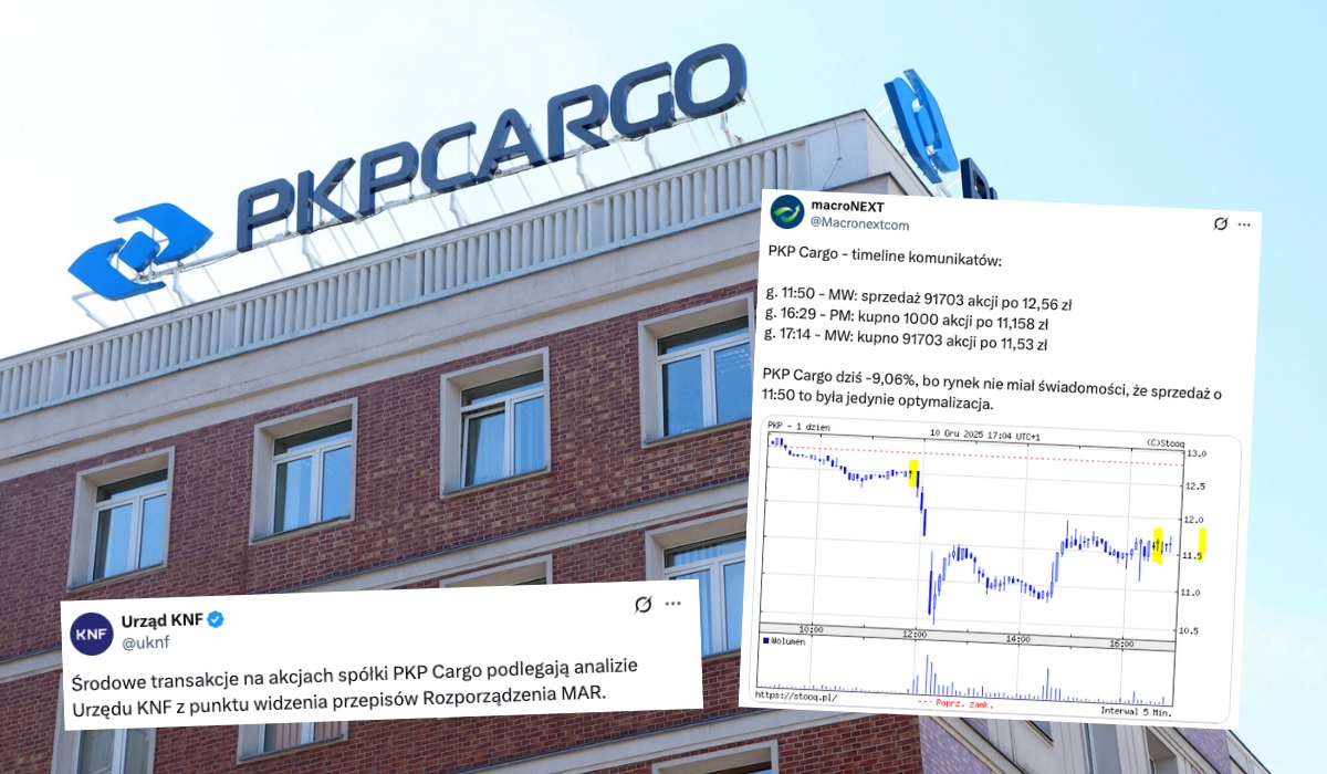 Pan Wojewódka został odwołany z PKP Cargo po tym, jak kręcił sobie kółka na akcjach spółki
