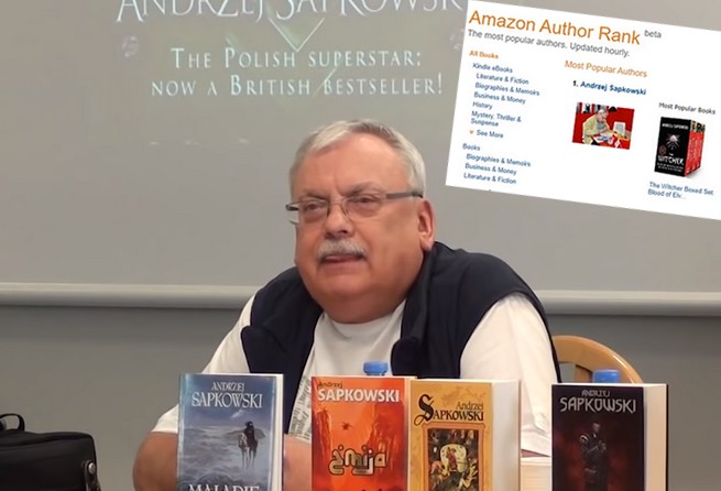 Sapkowski liderem rankingu autorów Amazona