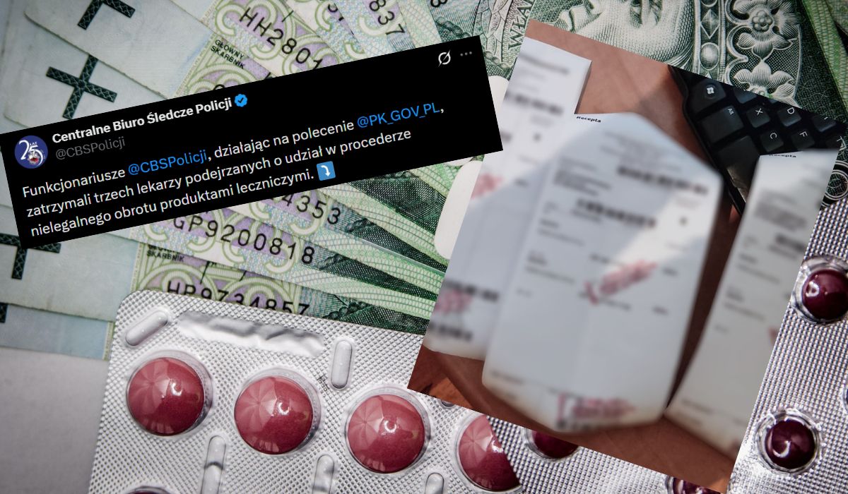 Służby złapały lekarzy wystawiających recepty dla gangu, leki trafiały na czarny rynek
