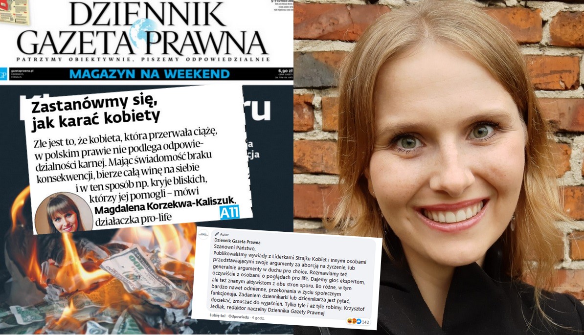 Dziennik Gazeta Prawna broni się, że dał tekst "jak karać kobiety" w ramach pluralizmu