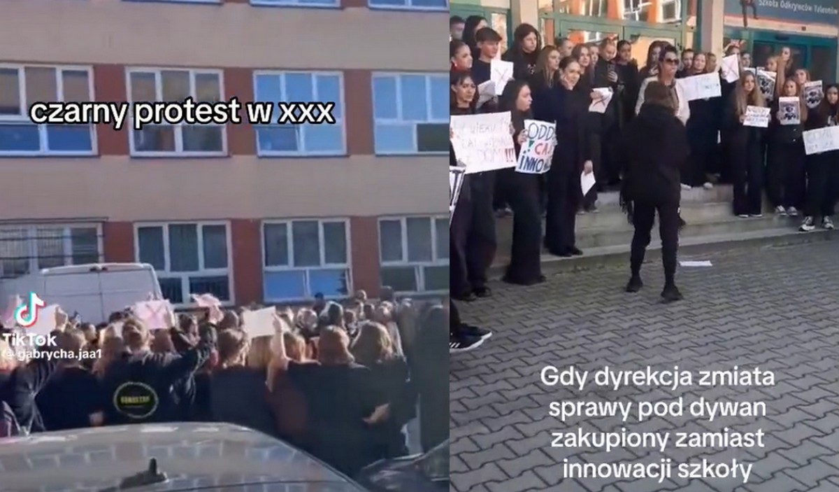 Kraków: uczniowie liceum zrobili protest, żeby zwrócić uwagę na podejrzane zakupy dyrektorki i biedę w szkole