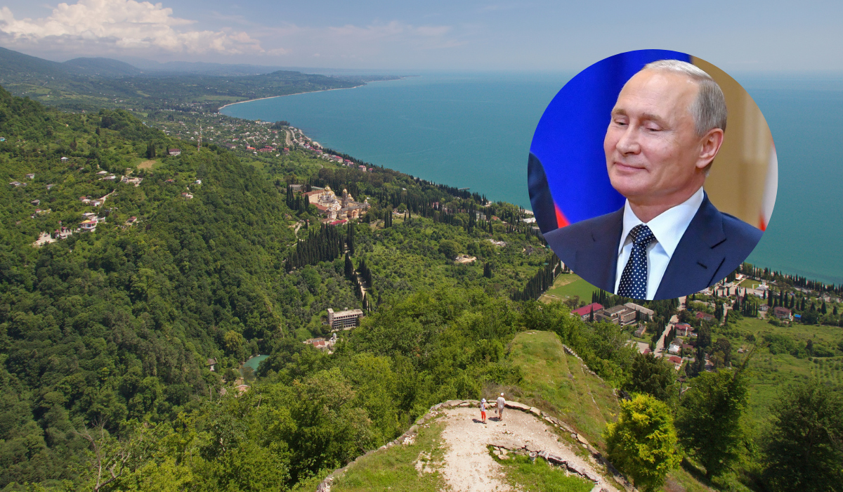 Mieszkańcy Abchazji protestują przeciwko przekazaniu państwowej ziemi na willę dla Putina