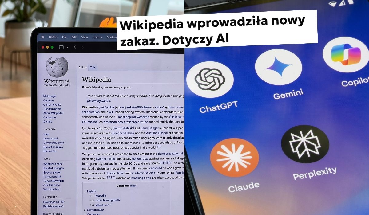 Wikipedia zakazuje tworzenia artykułów pisanych przez AI, no bo jednak bez przesady
