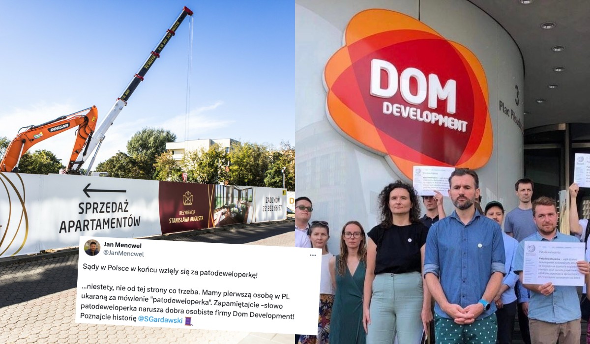 Dom Development doprowadził do pierwszego w Polsce skazania za użycie słowa "patodeweloperka"