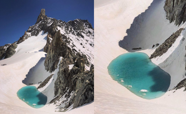 Podróżnik odkrył jezioro w Alpach: ono nie miało prawa istnieć na tej wysokości, to wynik zmian klimatu