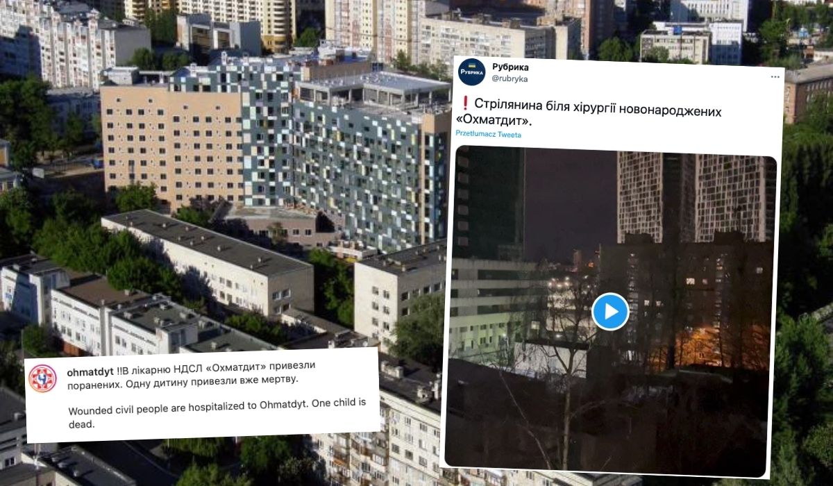 Rosjanie zaatakowali dziecięcy szpital onkologiczny w Kijowie. Zabili dziecko