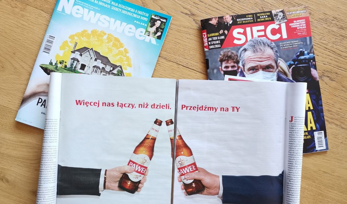 Tyskie próbuje pogodzić czytelników Newsweeka i Sieci jak Najmana i Stanowskiego