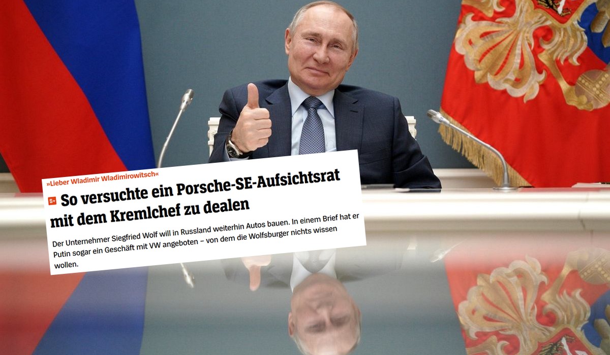 "Der Spiegel": członek rady nadzorczej Porsche oferował Putinowi pomoc w odbudowie rosyjskiego przemysłu samochodowego