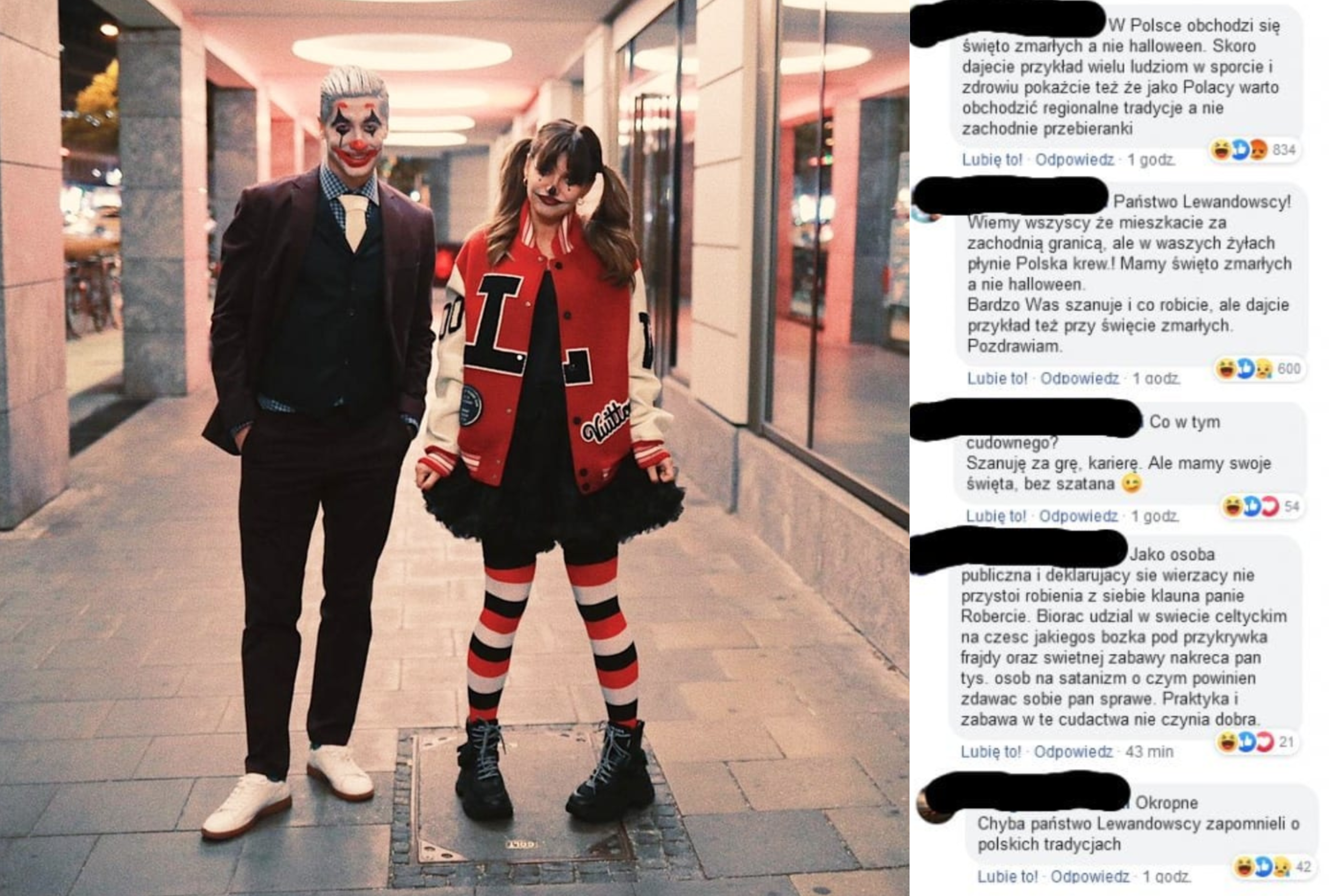 Lewandowscy krytykowani za obchodzenie Halloween, bo to niepolska tradycja