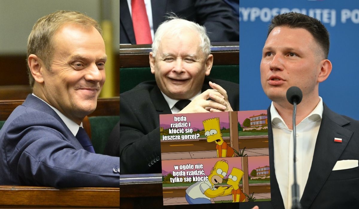 Sondaż: tylko cztery partie w Sejmie, KO, PiS i obie Konfederacje