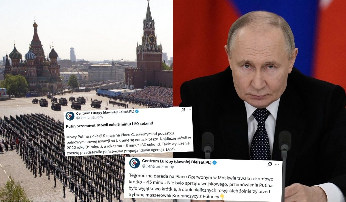 Rosja zrobiła krótką paradkę trwającą 45 min, Putin narzekał na NATO