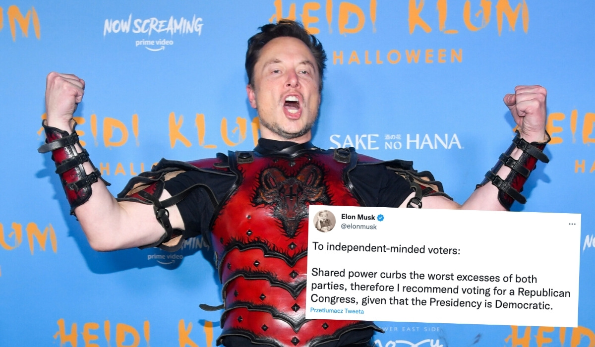 Elon Musk przestał udawać apolityczność i wprost zalecił Amerykanom głosowanie na republikanów