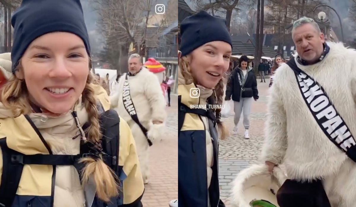 Miś wyłudzający pieniądze na Krupówkach dostał mandat za prowadzenie nielegalnej działalności