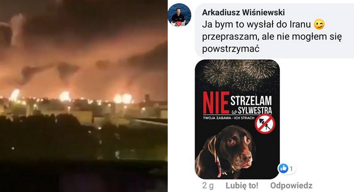 Prezydent Opola za jednym zamachem pośmieszkował i z miłośników zwierząt i z ataku na Iran