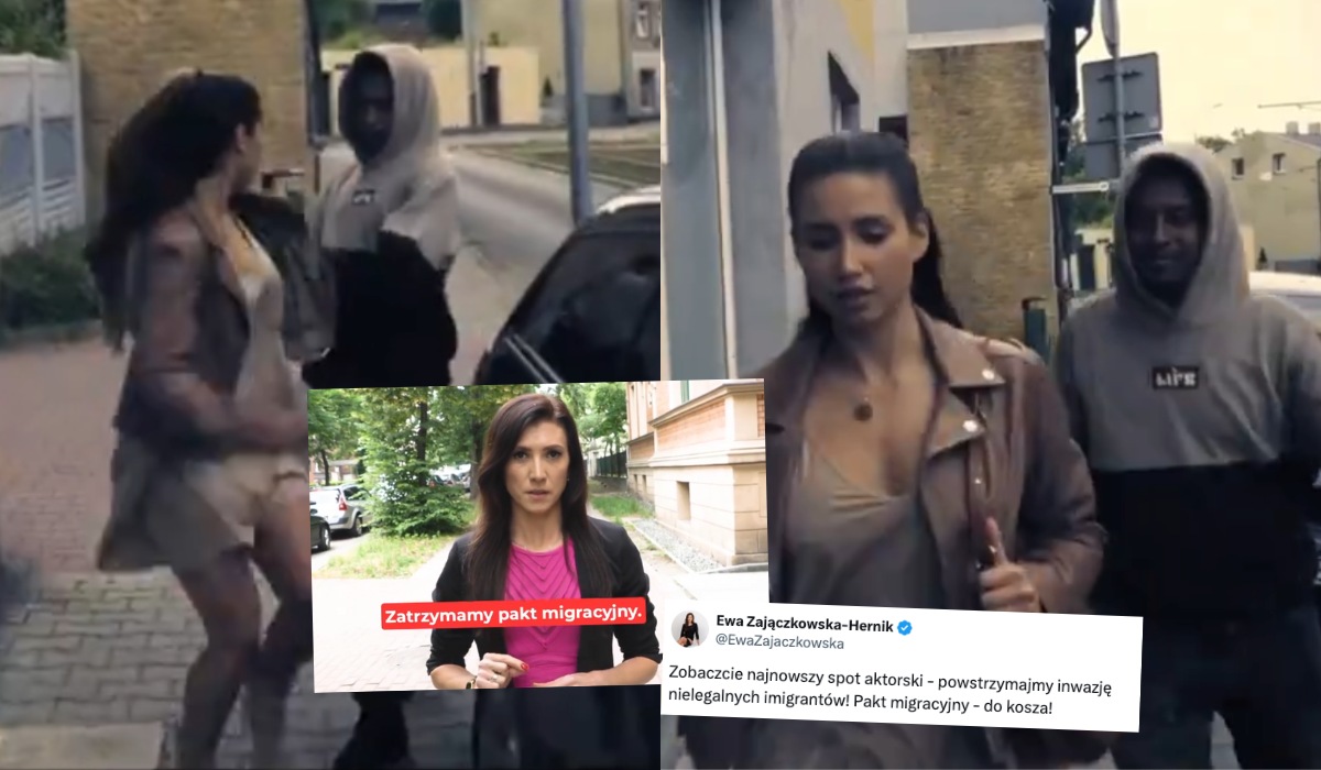 Konfederacja pokazała przyszłych migrantów podczas przyszłego napadu na ich aktualną kandydatkę