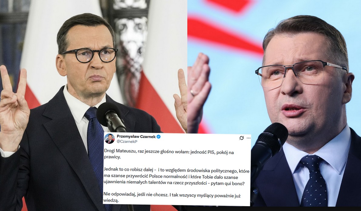 Czarnek wzywa Mateusza "Zdradzeusza" Morawieckiego do jedności, a Morawiecki atakuje