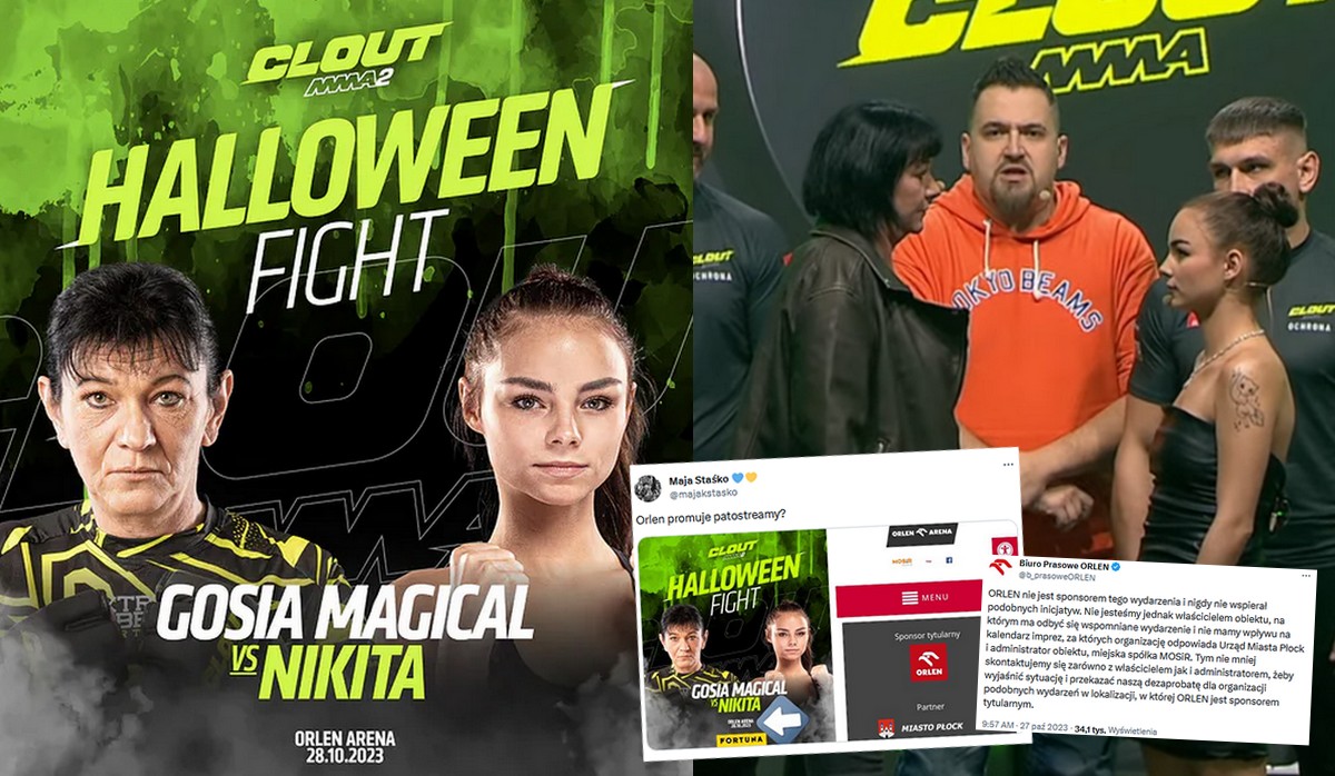 Orlen ogłasza, że nie ma nic wspólnego z Clout MMA, ale jednak interweniuje, bo gala odbędzie na Orlen Arenie