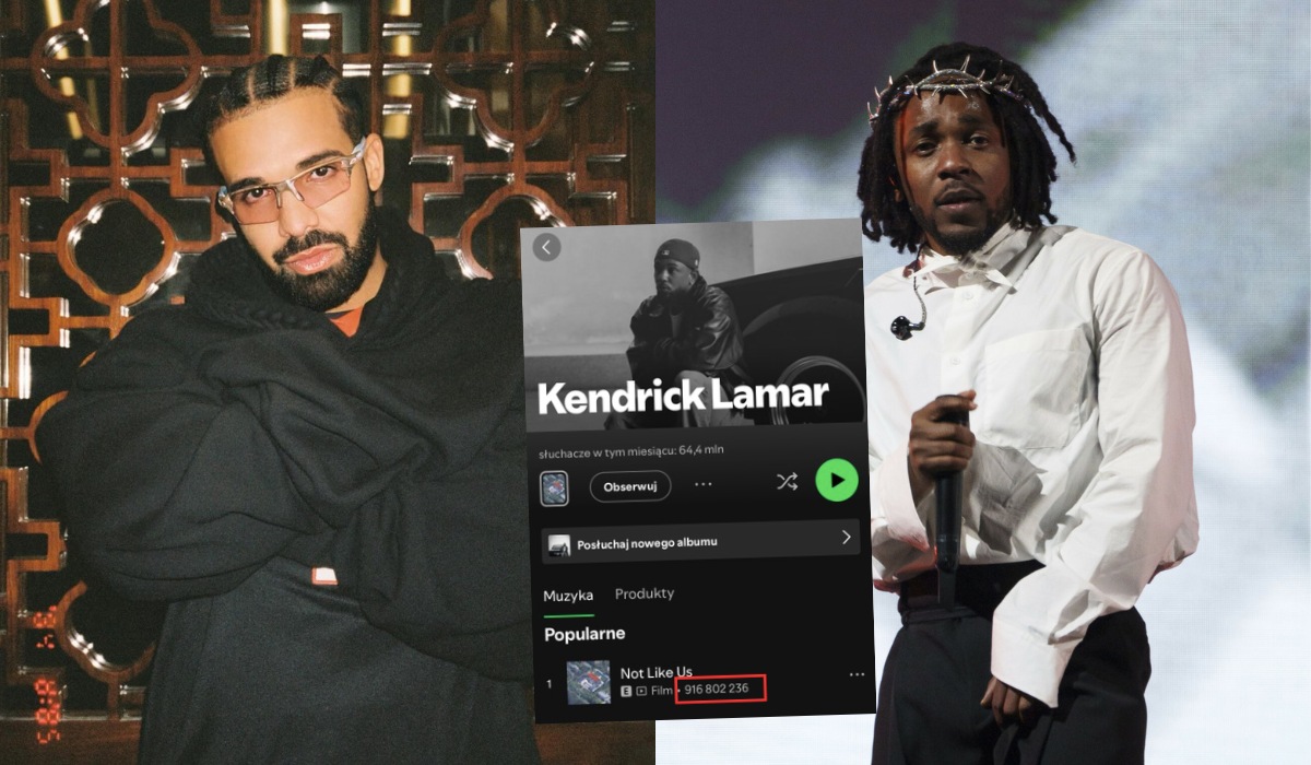 Drake oskarża Spotify i Universal o sztuczne podbijanie statystyk kawałka Kendricka Lamara