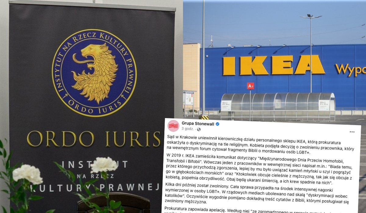 Porażka Ordo Iuris: według sądu wyrzucenie z IKEA faceta, który pisał agresywne komentarze o LGBT, jest ok