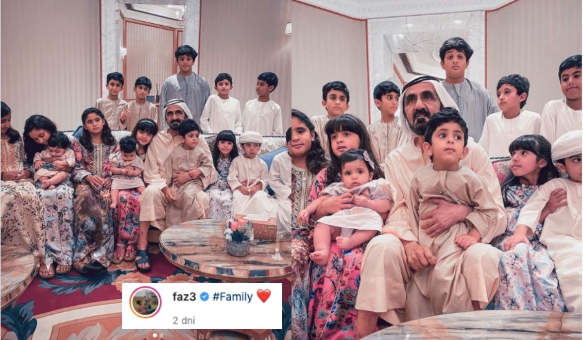 Szejk, który więzi córki, wstawił uroczą fotkę z rodziną