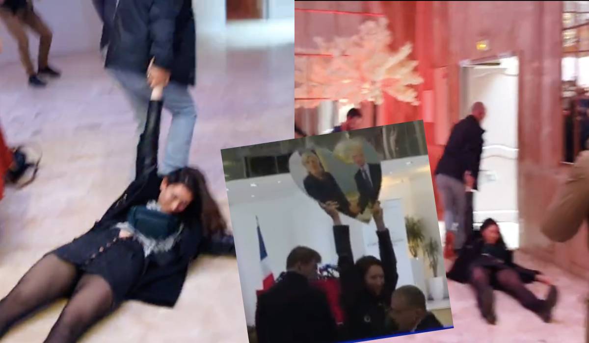 Francja: kobieta na konferencji Le Pen pokazała jej zdjęcie z Putinem, została zglebowana i wyrzucona